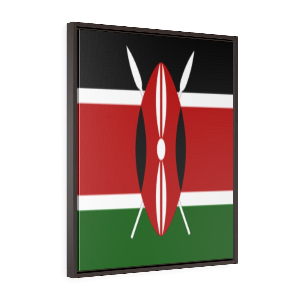 KENYA Vertical Framed Premium Gallery Wrap Canvas