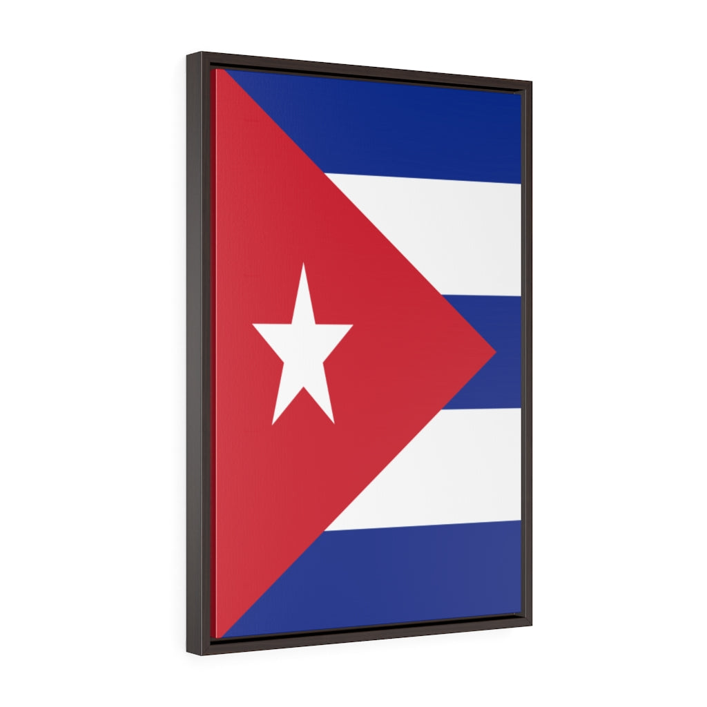 CUBA Vertical Framed Premium Gallery Wrap Canvas