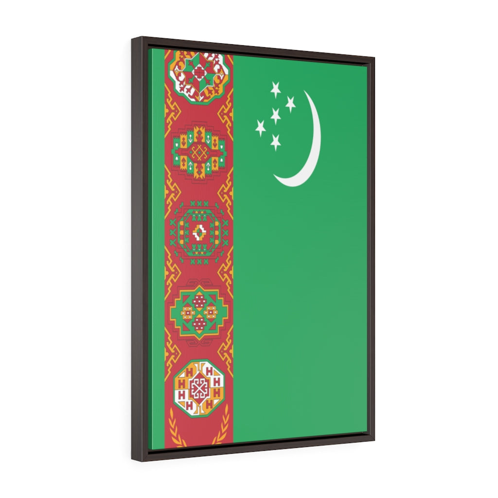 TURKMENISTAN Vertical Framed Premium Gallery Wrap Canvas