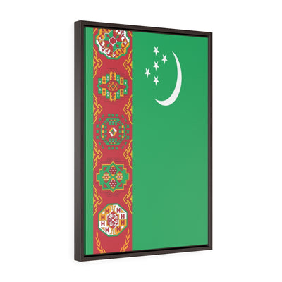 TURKMENISTAN Vertical Framed Premium Gallery Wrap Canvas