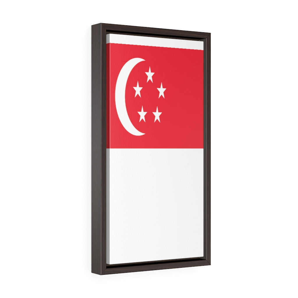 SINGAPORE Vertical Framed Premium Gallery Wrap Canvas