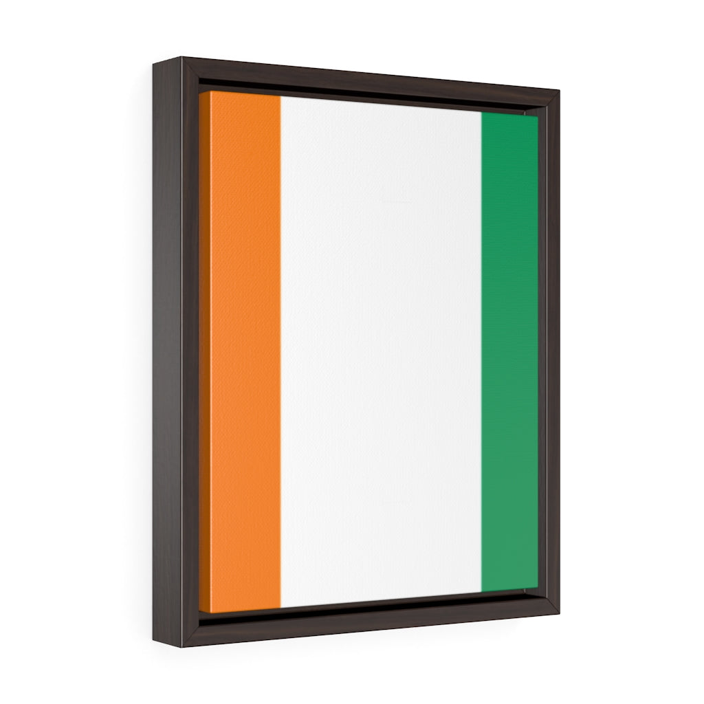 COTE D'IVOIRE Vertical Framed Premium Gallery Wrap Canvas