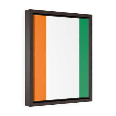 COTE D'IVOIRE Vertical Framed Premium Gallery Wrap Canvas