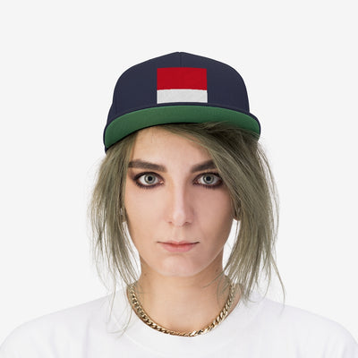 INDONESIA Unisex Flat Bill Hat