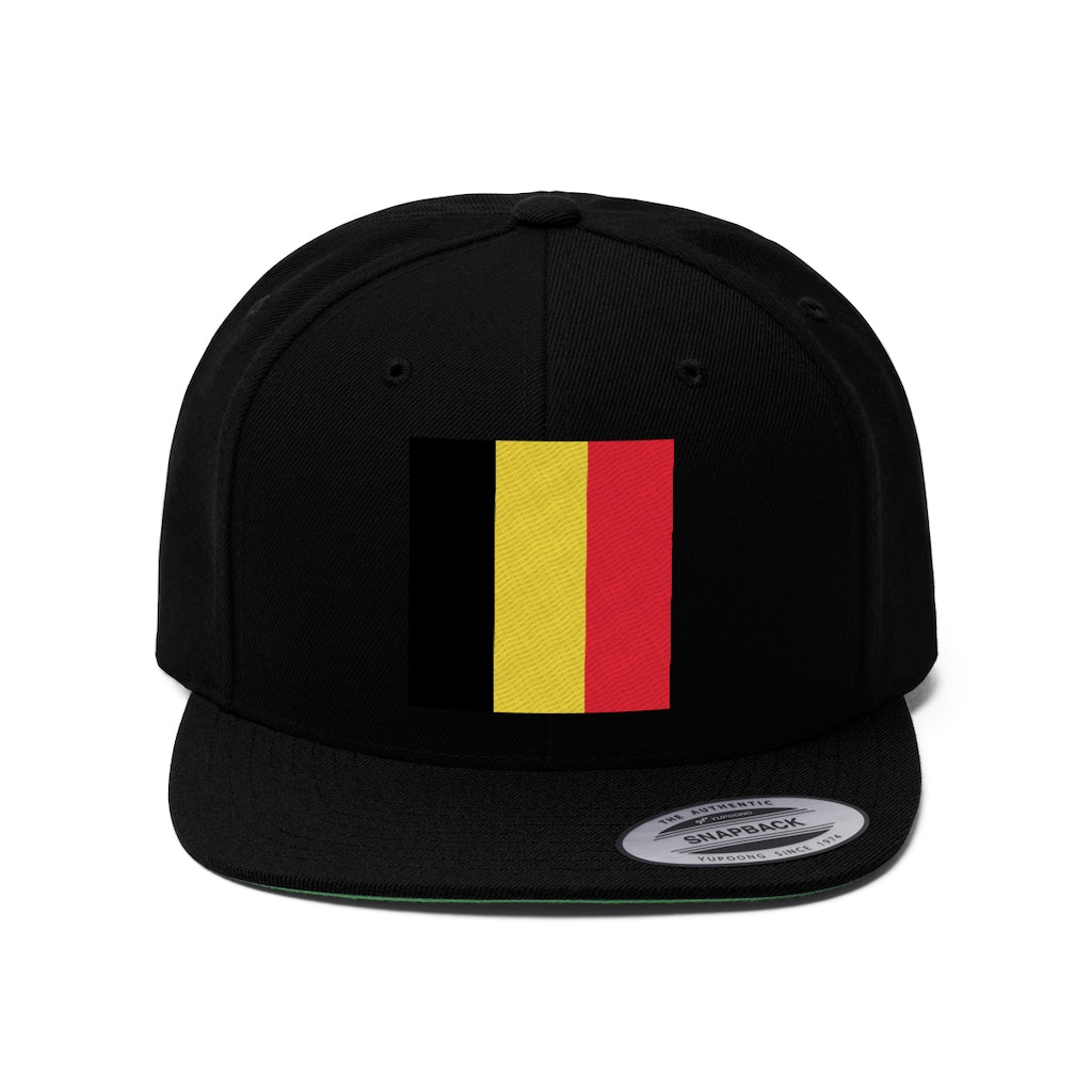 BELGIUM Unisex Flat Bill Hat