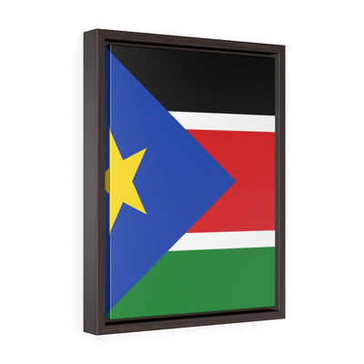 SOUTH SUDAN  Vertical Framed Premium Gallery Wrap Canvas