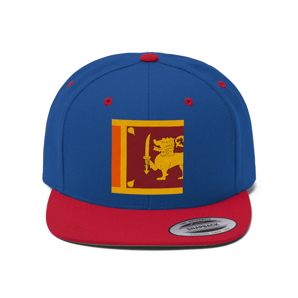 SRI LANKA Unisex Flat Bill Hat