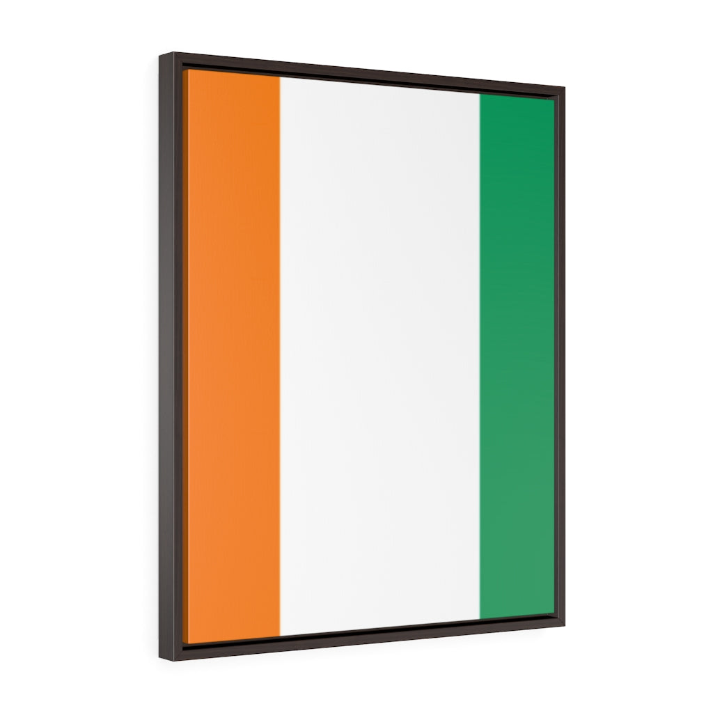 COTE D'IVOIRE Vertical Framed Premium Gallery Wrap Canvas