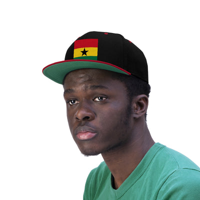 GHANA Unisex Flat Bill Hat