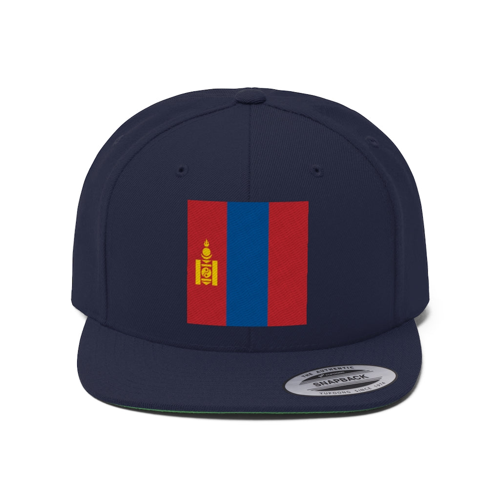 MONGOLIA Unisex Flat Bill Hat