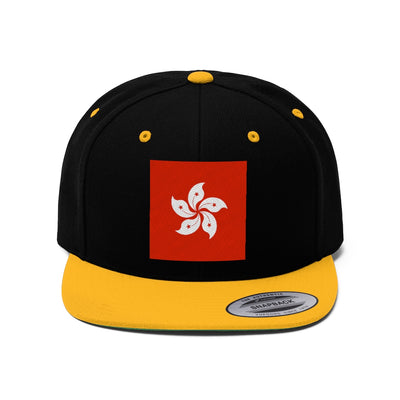 HONG KONG Unisex Flat Bill Hat