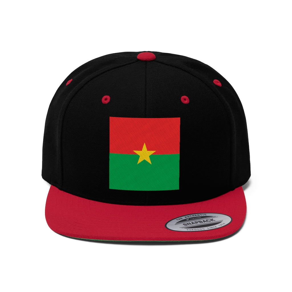 BURKINA FASO Unisex Flat Bill Hat