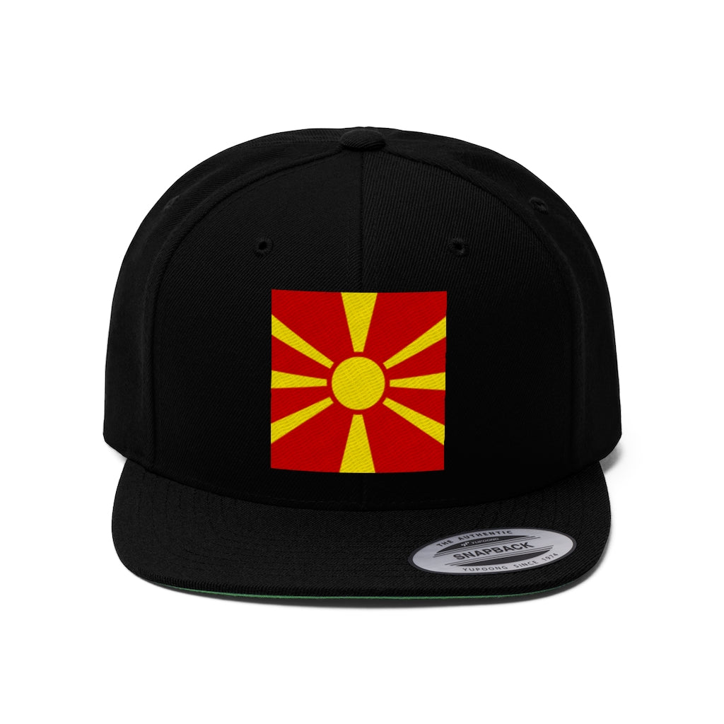 MACEDONIA Unisex Flat Bill Hat