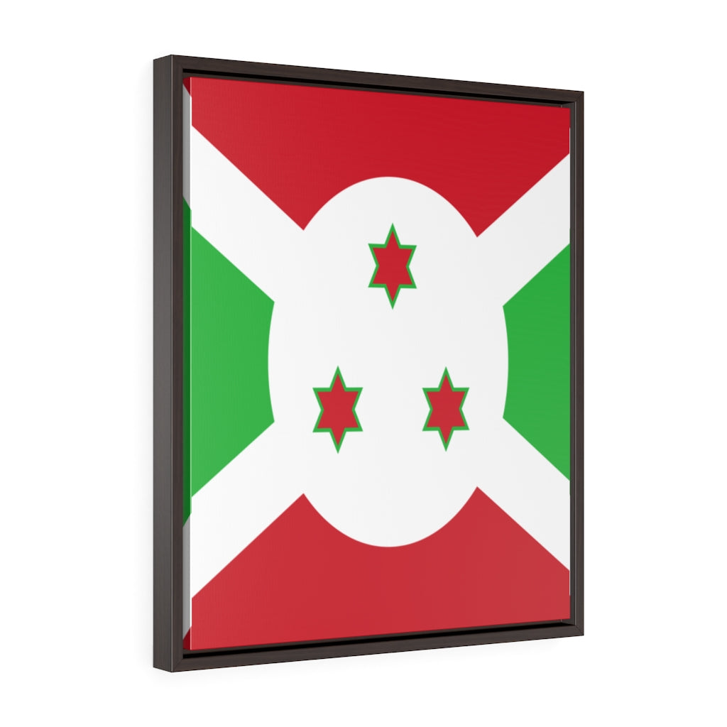 BURUNDI Vertical Framed Premium Gallery Wrap Canvas