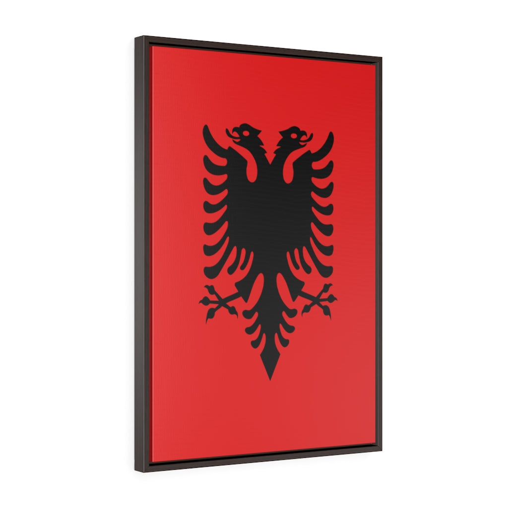 ALBANIA Vertical Framed Premium Gallery Wrap Canvas