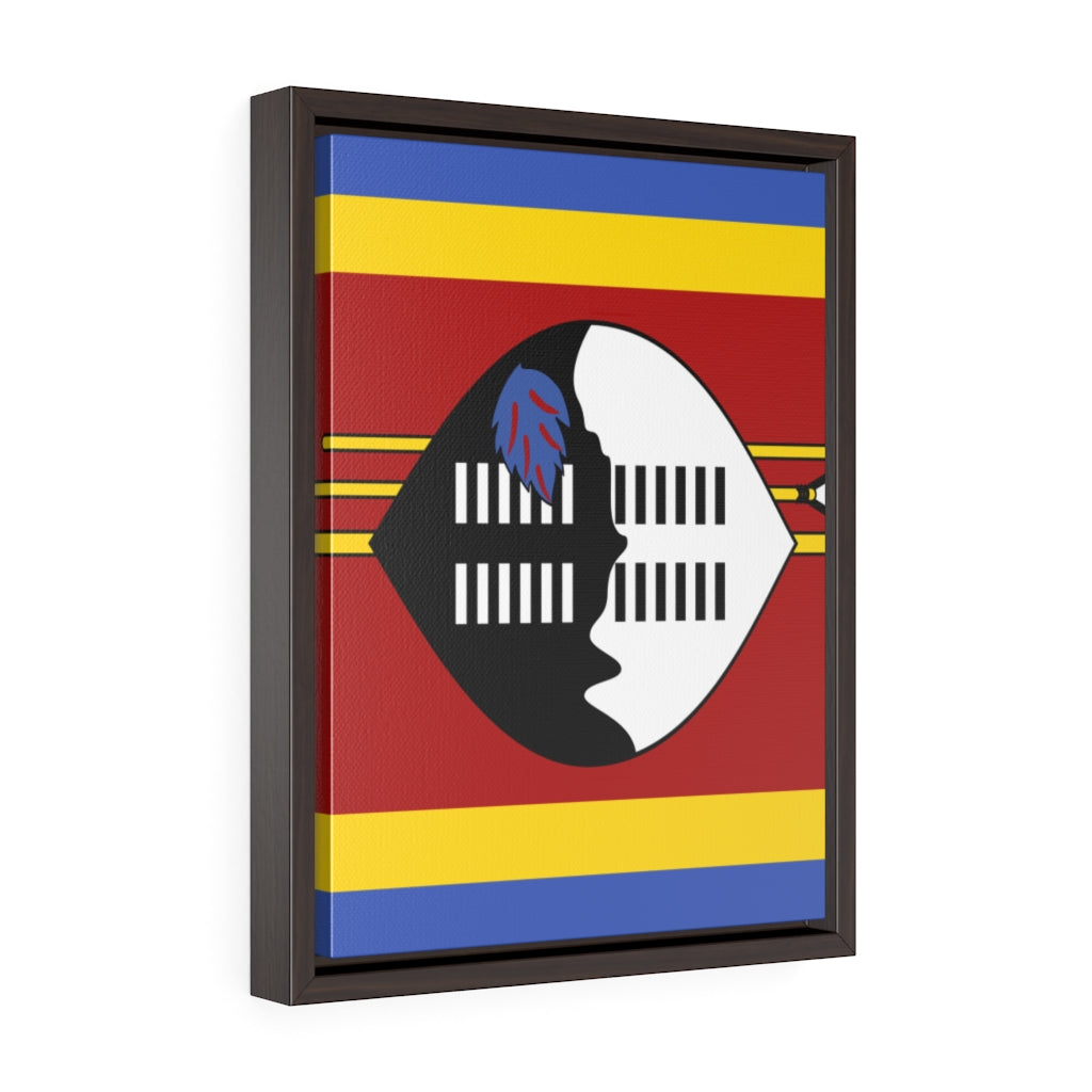 SWAZILAND Vertical Framed Premium Gallery Wrap Canvas