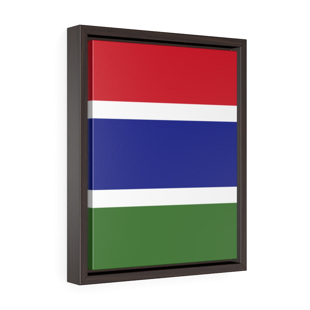 GAMBIA Vertical Framed Premium Gallery Wrap Canvas