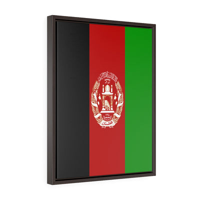 Afghanistan Vertical Framed Premium Gallery Wrap Canvas