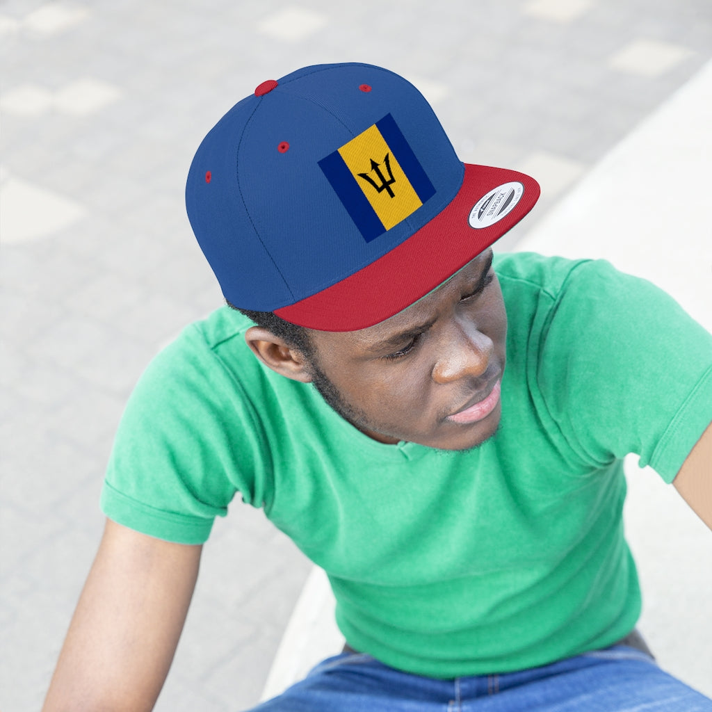 BARBADOS Unisex Flat Bill Hat