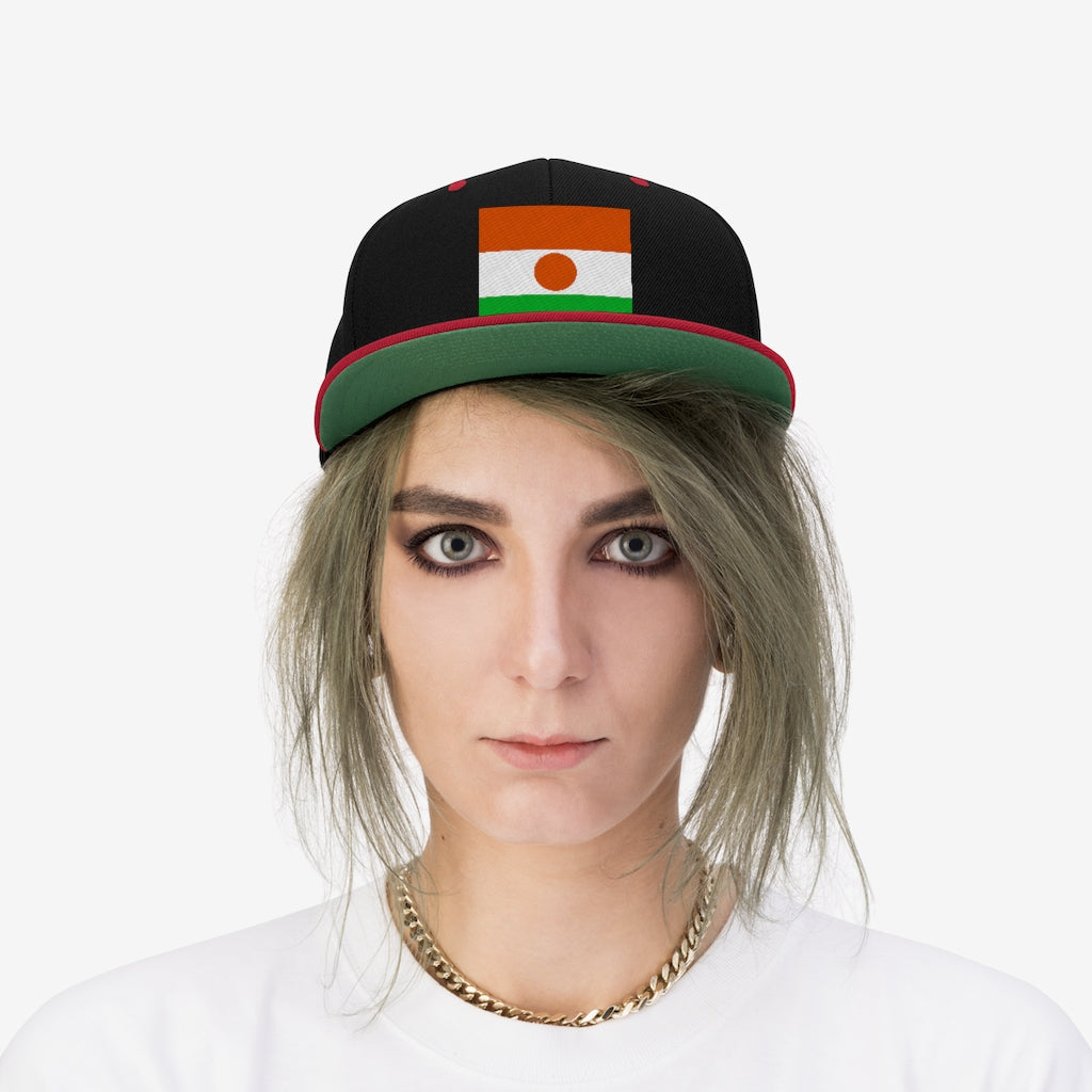 NIGER Unisex Flat Bill Hat