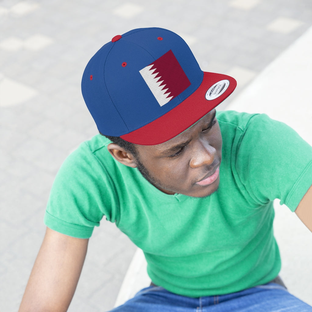 QATAR Unisex Flat Bill Hat