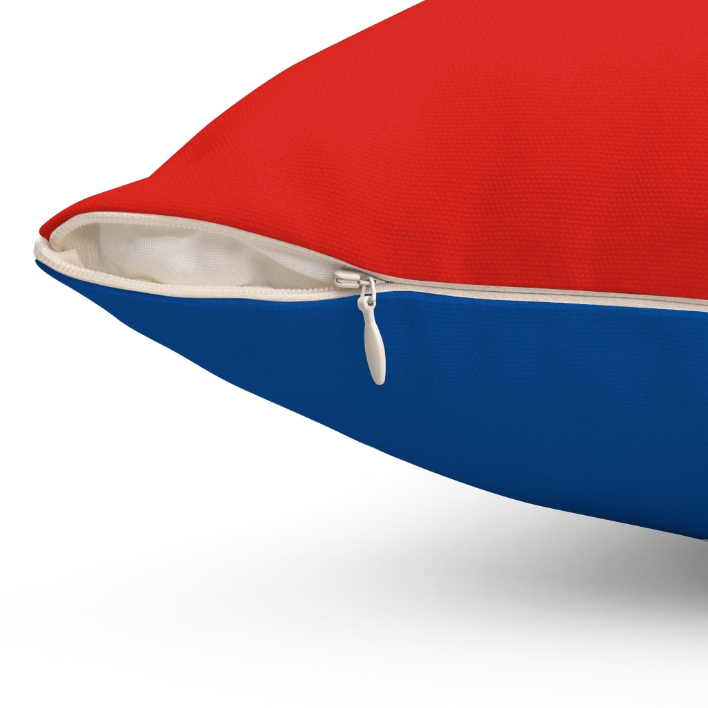 Vietname flag Spun Polyester Square Pillow