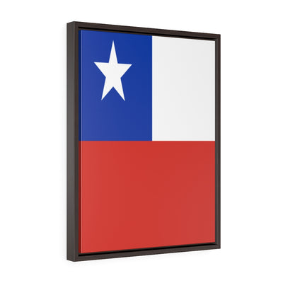 CHILE Vertical Framed Premium Gallery Wrap Canvas