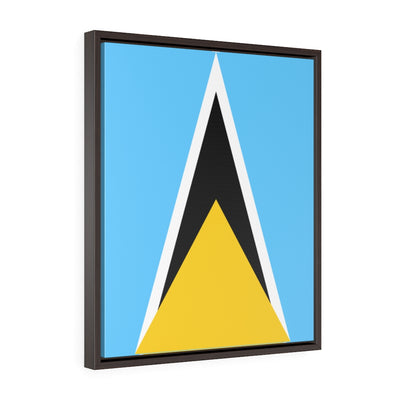 SAINT LUCIA Vertical Framed Premium Gallery Wrap Canvas