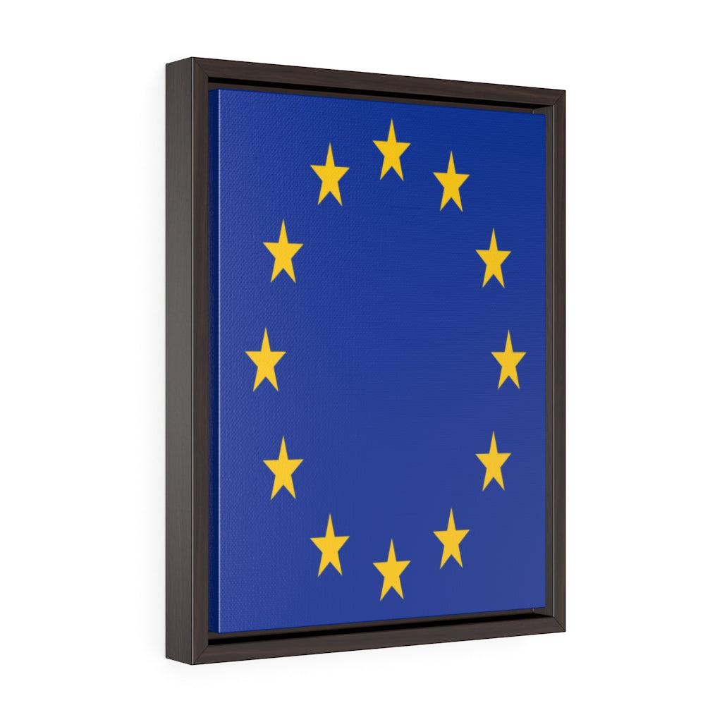 EUROPE Vertical Framed Premium Gallery Wrap Canvas