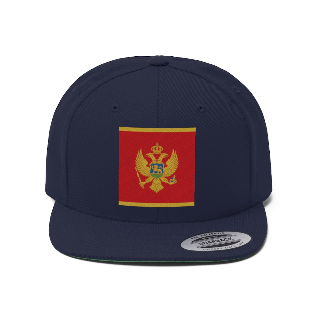 MONTENEGRO Unisex Flat Bill Hat