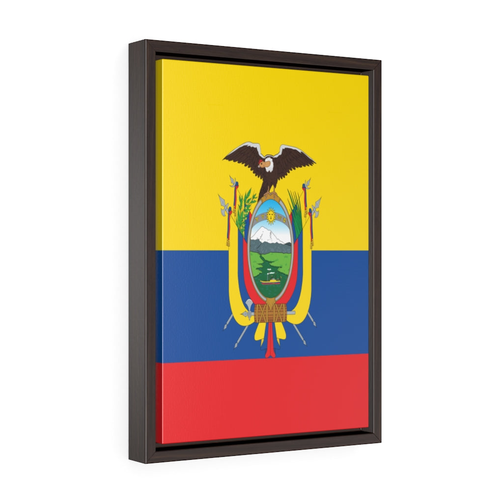 ECUADOR Vertical Framed Premium Gallery Wrap Canvas