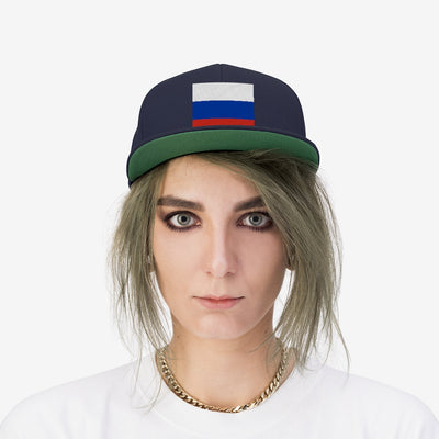 RUSSIA Unisex Flat Bill Hat