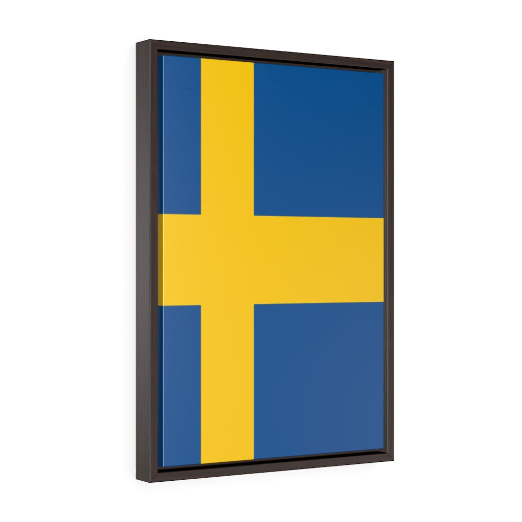 SWEDEN  Vertical Framed Premium Gallery Wrap Canvas