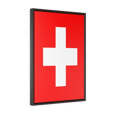 SWITZERLAND Vertical Framed Premium Gallery Wrap Canvas