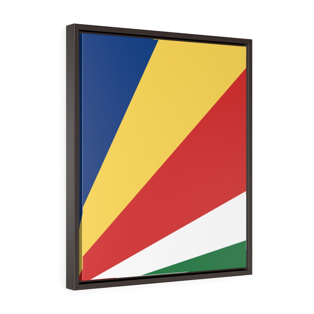 SEYCHELLES Vertical Framed Premium Gallery Wrap Canvas