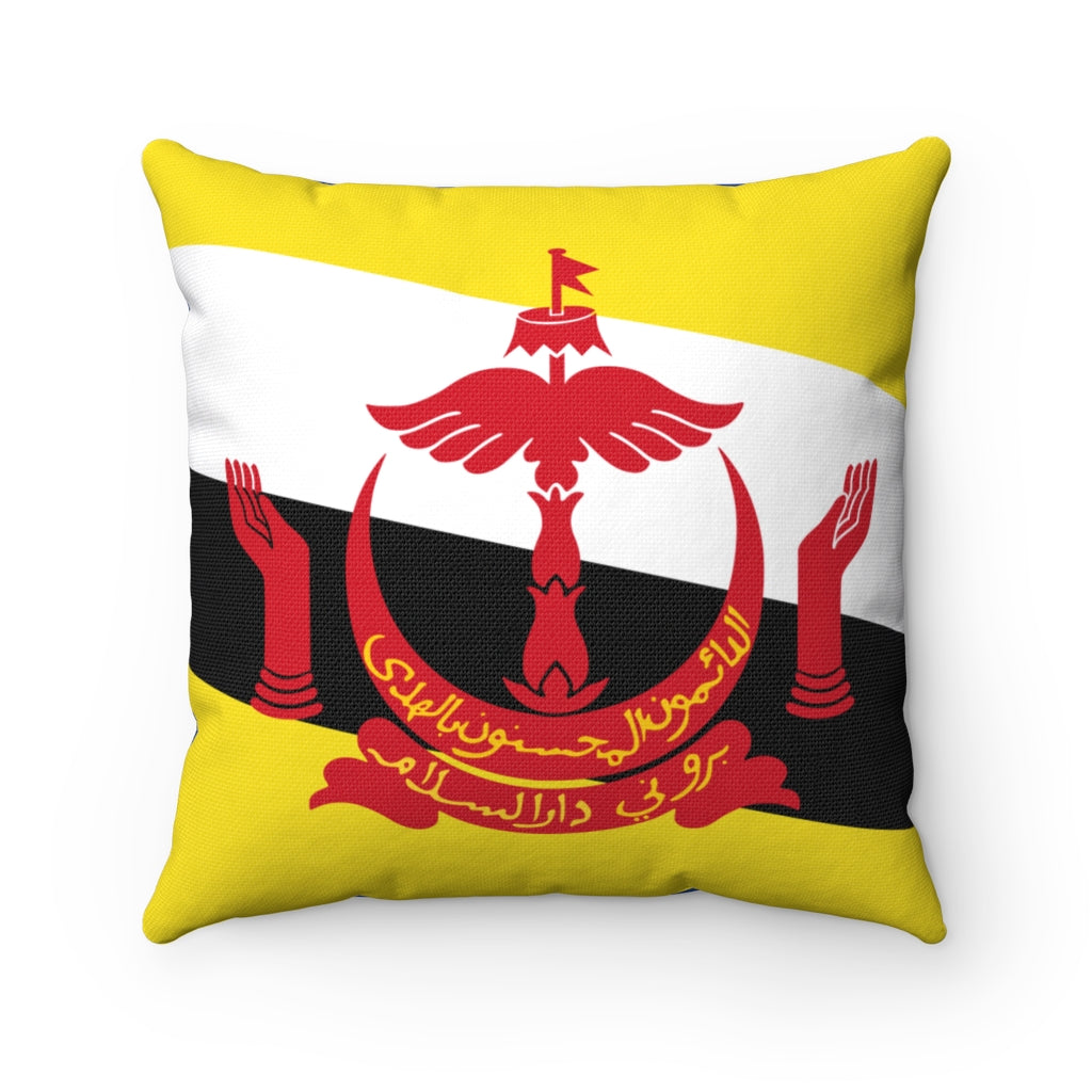 Brunei flag Spun Polyester Square Pillow