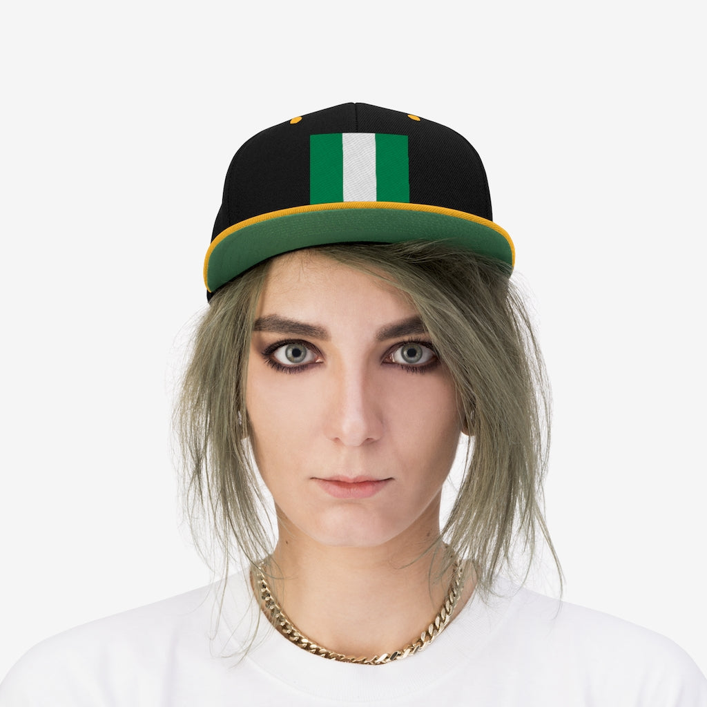 NIGERIA Unisex Flat Bill Hat