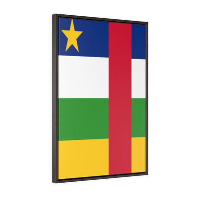 CENTRAL AFRICAN REPUBLIC Vertical Framed Premium Gallery Wrap Canvas