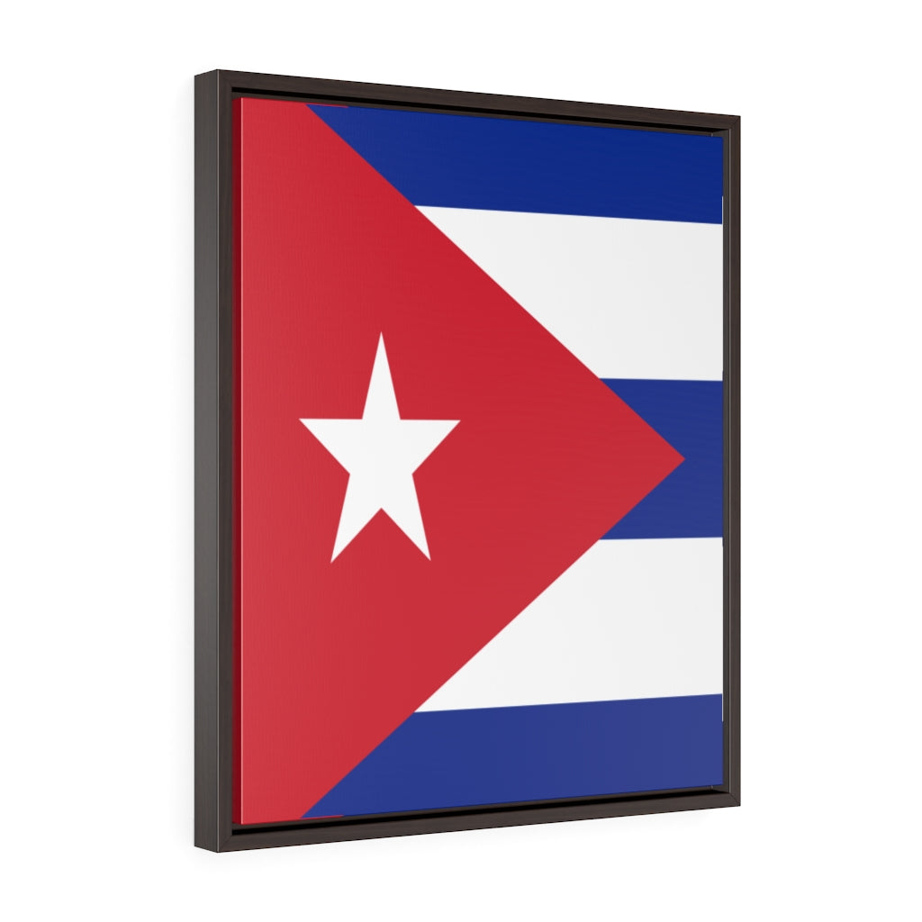 CUBA Vertical Framed Premium Gallery Wrap Canvas