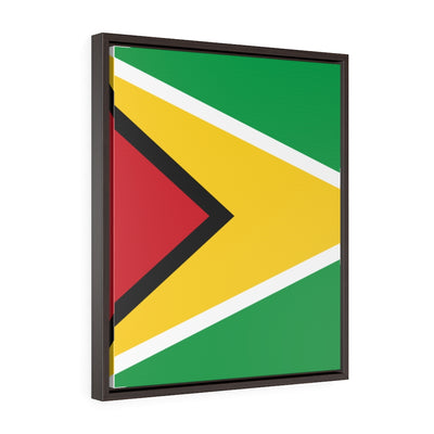 GUYANA Vertical Framed Premium Gallery Wrap Canvas