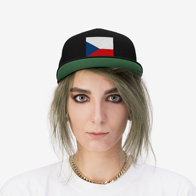 CZECH REPUBLIC Unisex Flat Bill Hat