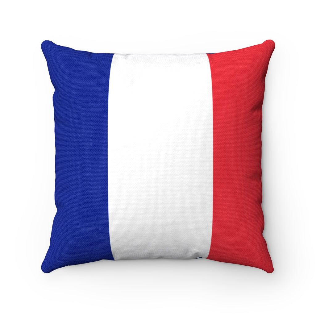 France flag Spun Polyester Square Pillow