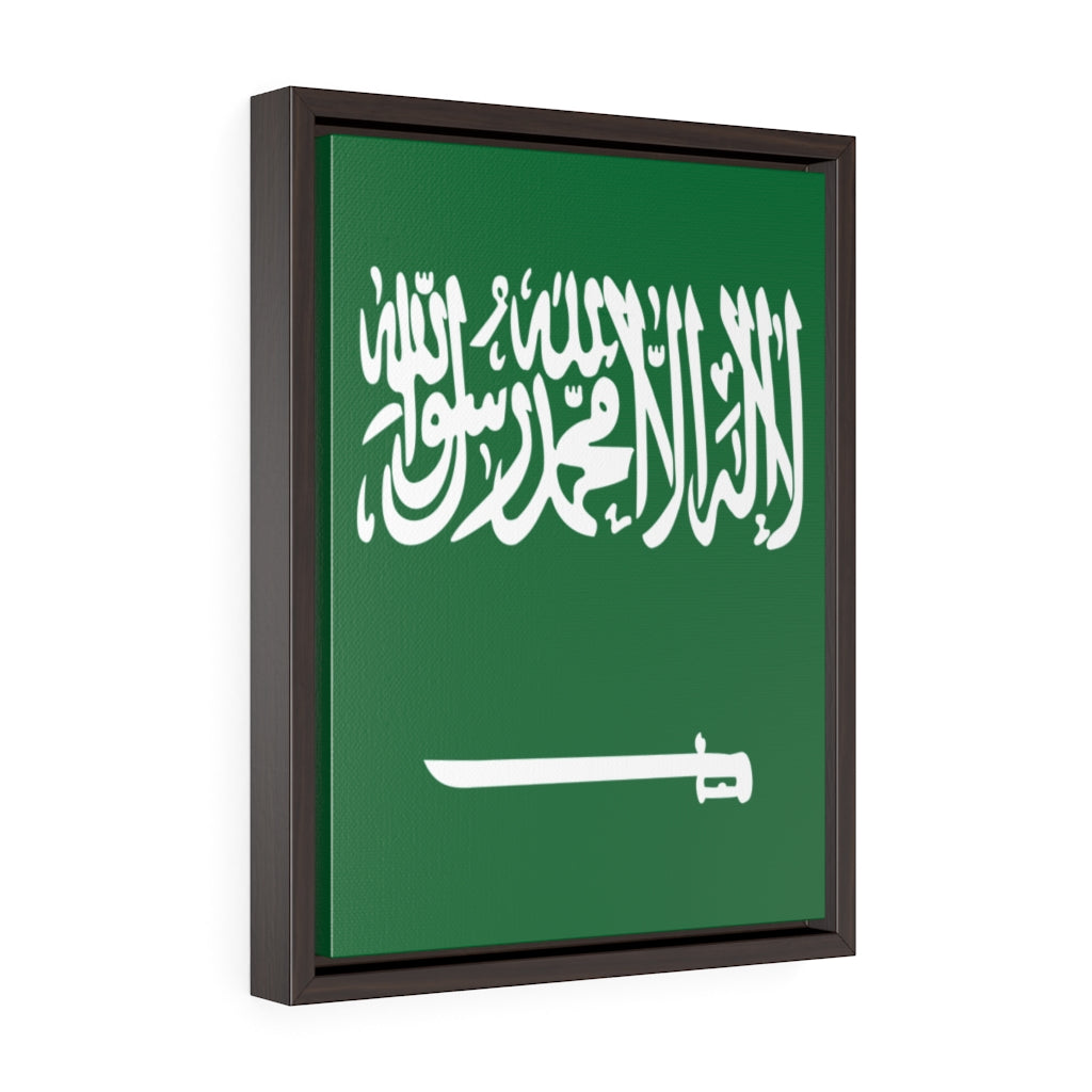 SAUDI ARABIA Vertical Framed Premium Gallery Wrap Canvas