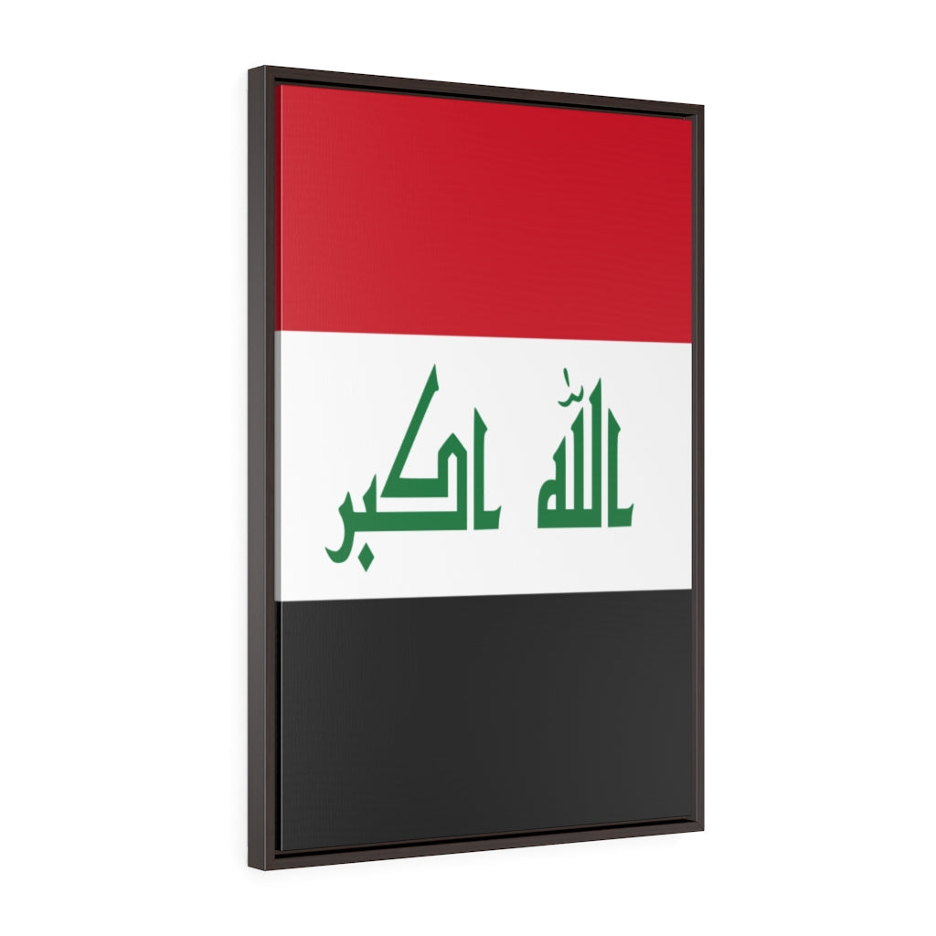 IRAQ Vertical Framed Premium Gallery Wrap Canvas