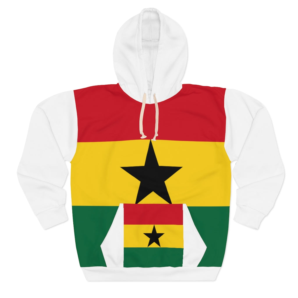 Ghana AOP Unisex Pullover Hoodie