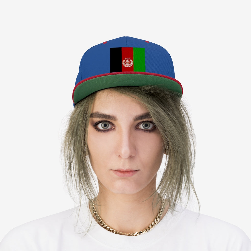 Afghanistan Unisex Flat Bill Hat