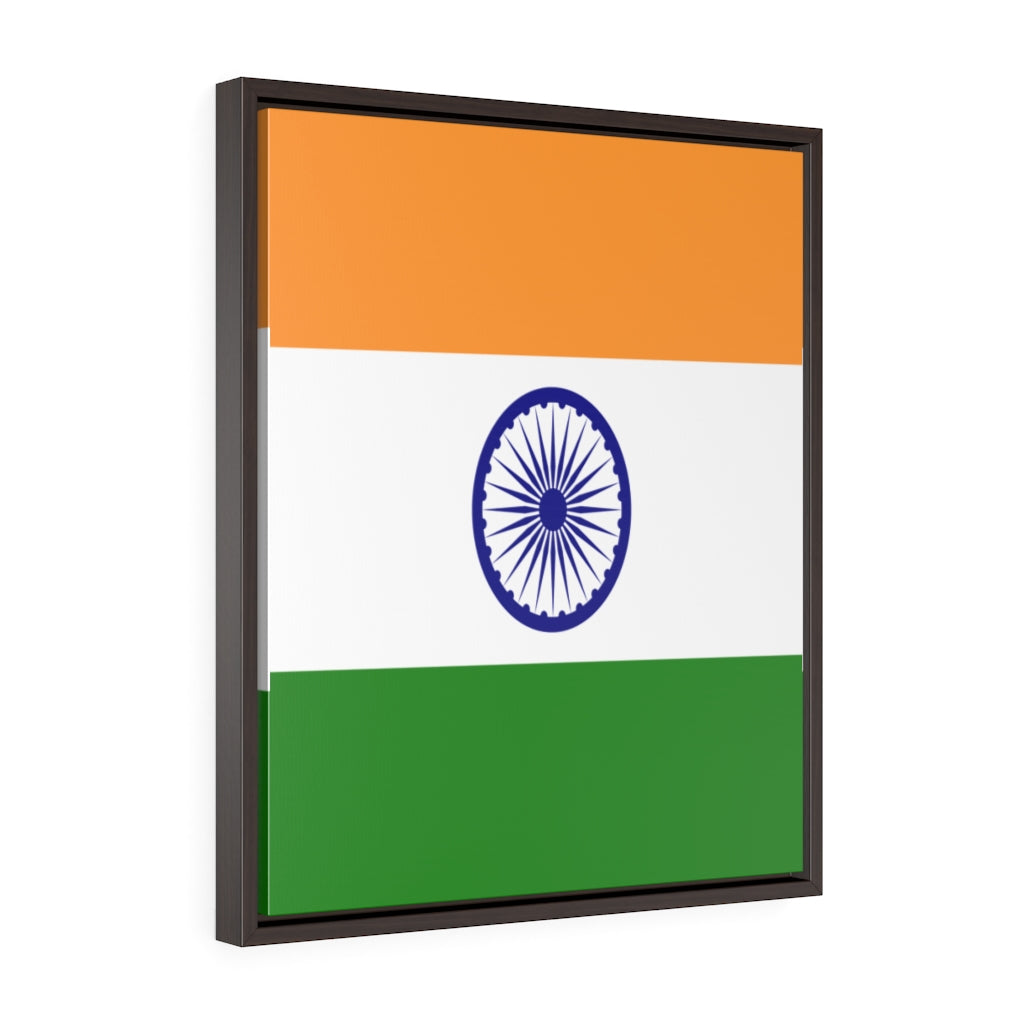 INDIA Vertical Framed Premium Gallery Wrap Canvas