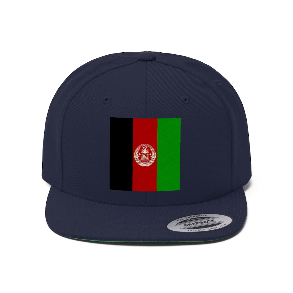 Afghanistan Unisex Flat Bill Hat