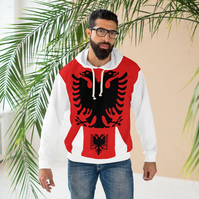 Albania AOP Unisex Pullover Hoodie