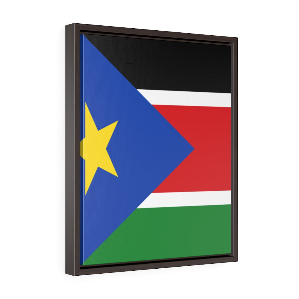 SOUTH SUDAN  Vertical Framed Premium Gallery Wrap Canvas